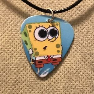 Spongebob Squarepants Guitar Pick Necklace 2